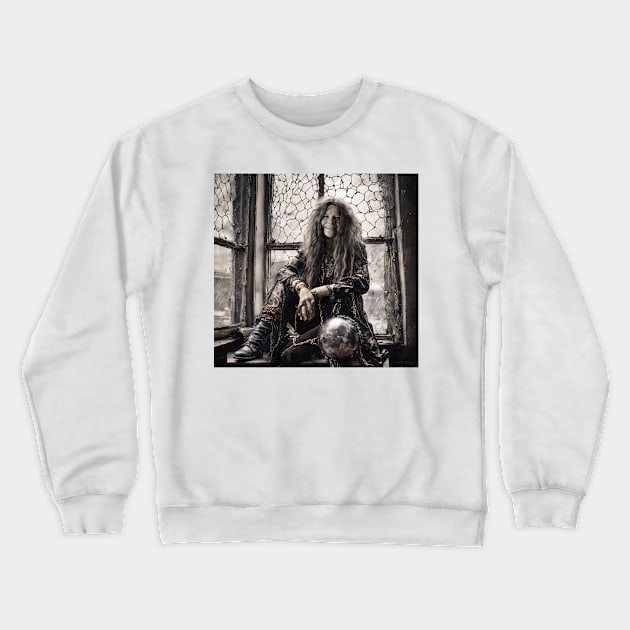 Janis Joplin Ball and Chain Crewneck Sweatshirt by IconsPopArt